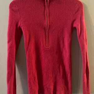 Tory Burch Red Cowl & Turtlenecks Sweater